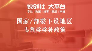 國(guó)家/部委下設(shè)地區(qū)專利獎(jiǎng)獎(jiǎng)補(bǔ)政策